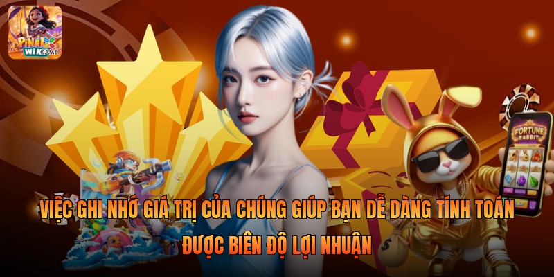 Việc ghi nhớ giá trị của chúng giúp bạn dễ dàng tính toán được biên độ lợi nhuận